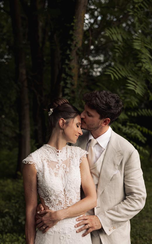 Matrimonio romantico con scenografie da fiaba realizzate da Jacopo Ravarotto