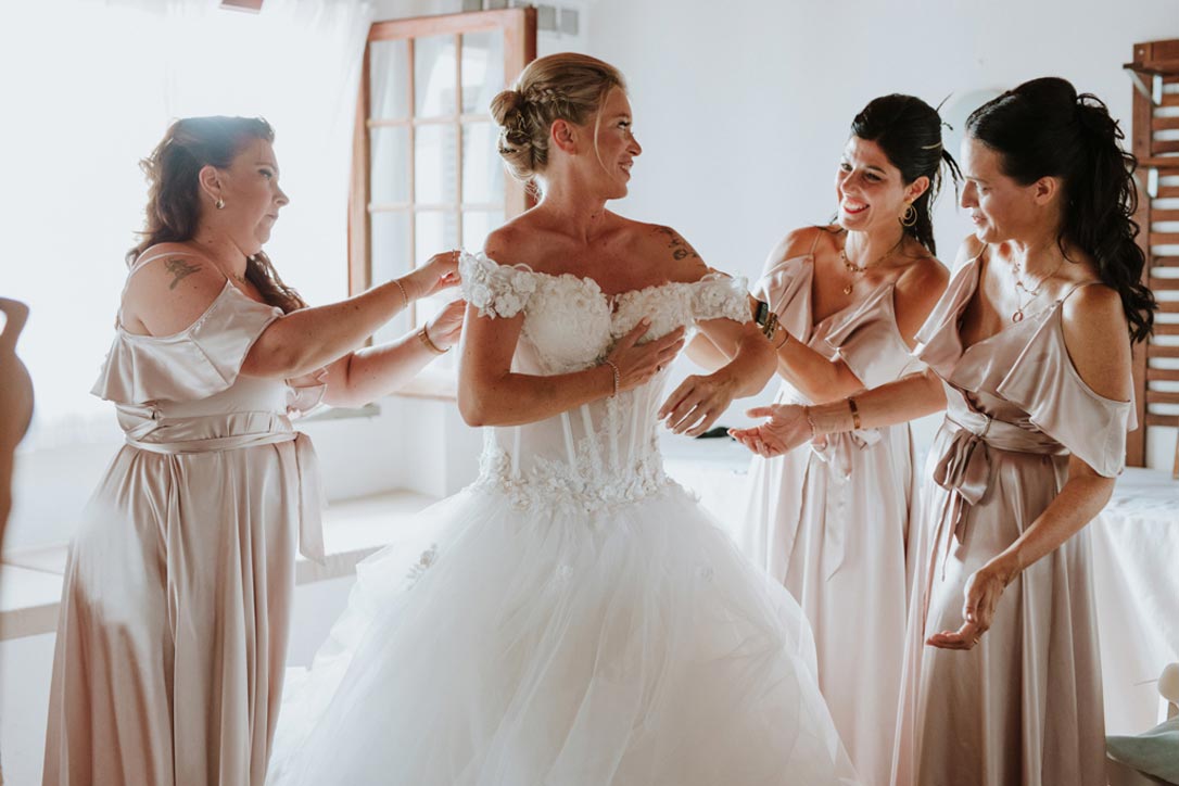 Sposa di un Matrimonio Da Fiaba realizzata da Jacopo Ravarotto Wedding Planner