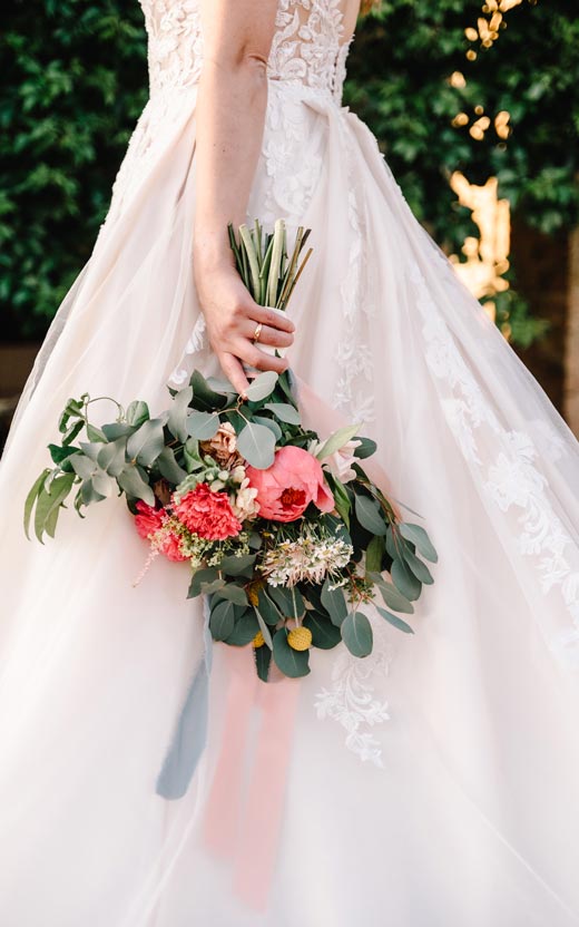 Bouquet di fiori di un Matrimonio Da Fiaba